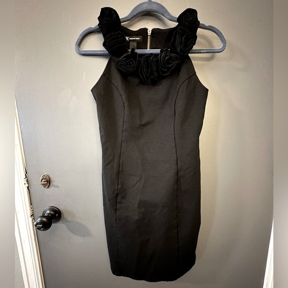 INC International Concepts Dresses & Skirts - INC - Black Formal Sleeveless Dress with Rose Neckline